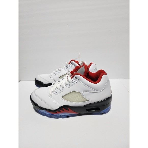 Nike Air Jordan V Golf Shoes White Fire Red Black Size Men\'s 5.5 W 7  CU4523-100 main image 6